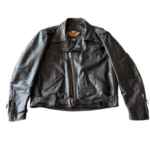 Harley Davidson Mens XXL Leather Motorcycle Jacket American‎ Legend Made in USA